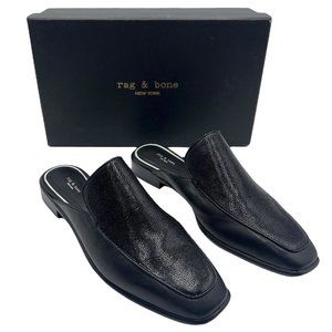 rag & bone Black Aslen Loafer Mule Size 8.5
